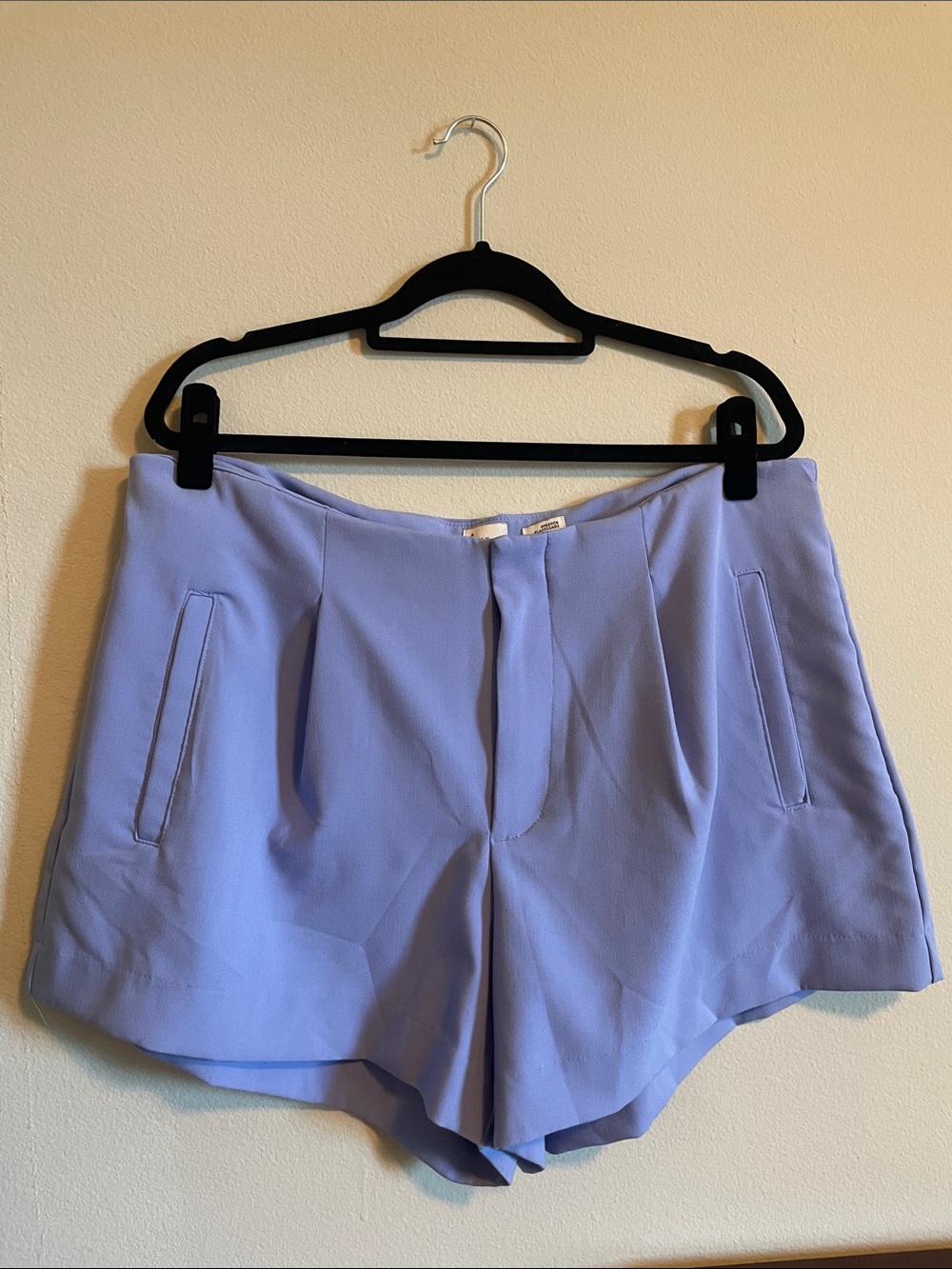 a new day Lavender High-Waist Pleated Dress Shorts
